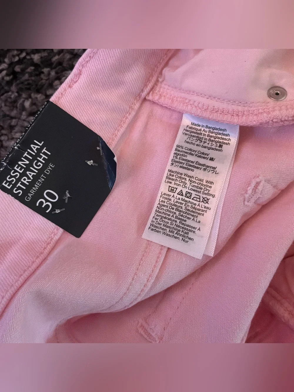 🌙✨🆕🏷️ J.Crew Pink High~ Rise Straight Leg Jeans Size 30 NWT